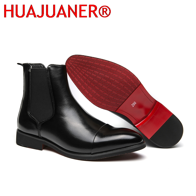 Men'S Shoes Hush Puppies - British Style Men's Black Chelsea Boots