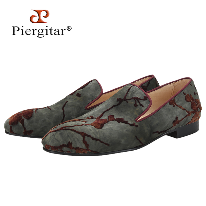 Men Shoes Red Tape - Piergitar 2026 Custom-Made Flocked Tie-Dyed Men's