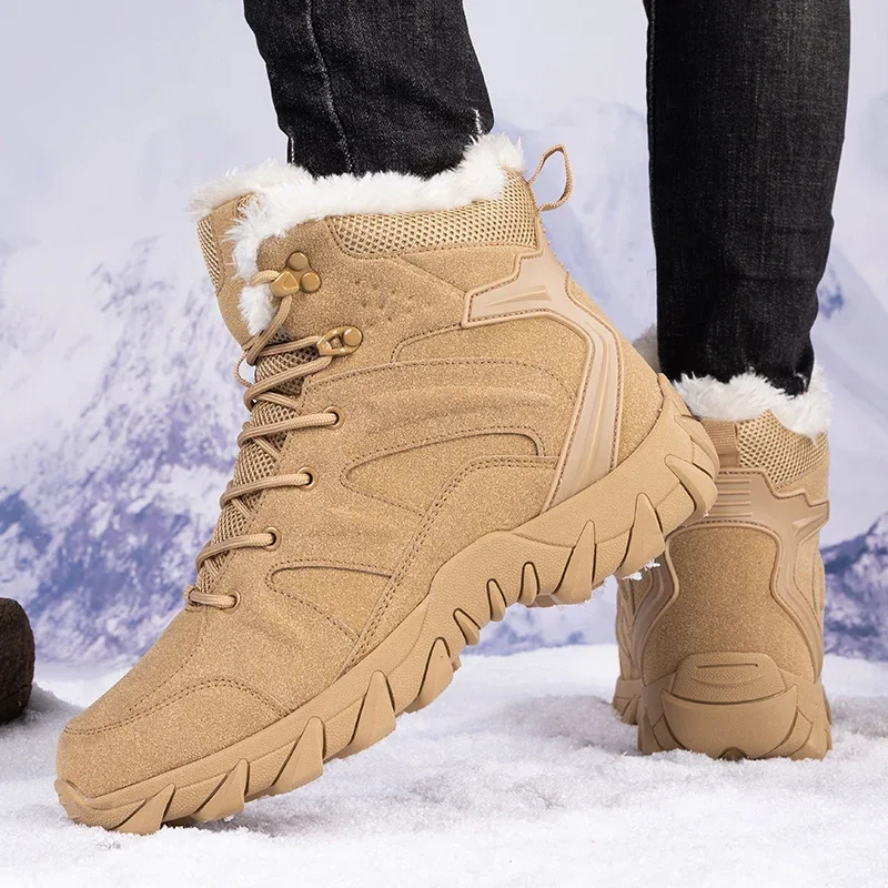 Men'S Shoes Zipper - Men Winter Tactical Boots Lace Up