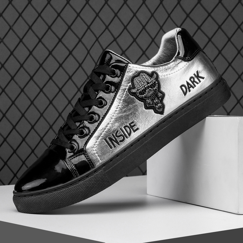 Men Shoes Dior - Men Casual Shoes Patent Leather Flats