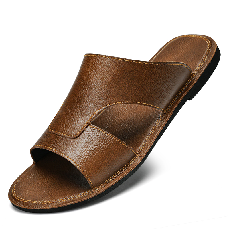 Men'S Shoes Lightweight - Men Black Brown Flat Heel PU