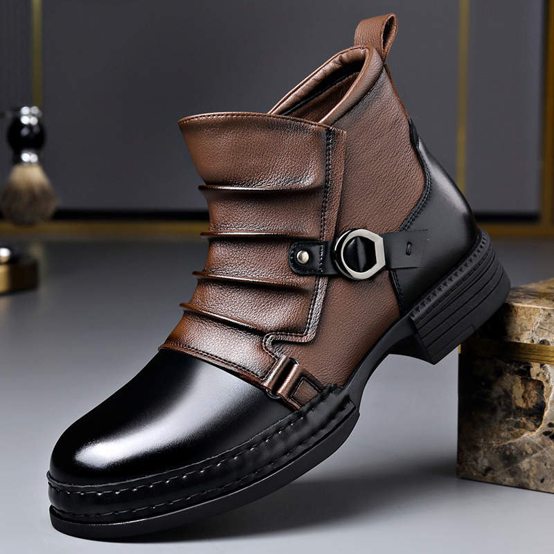 Autumn Winter Retro Ankle Boot - огляд і ціна Men'S Shoes Zipper