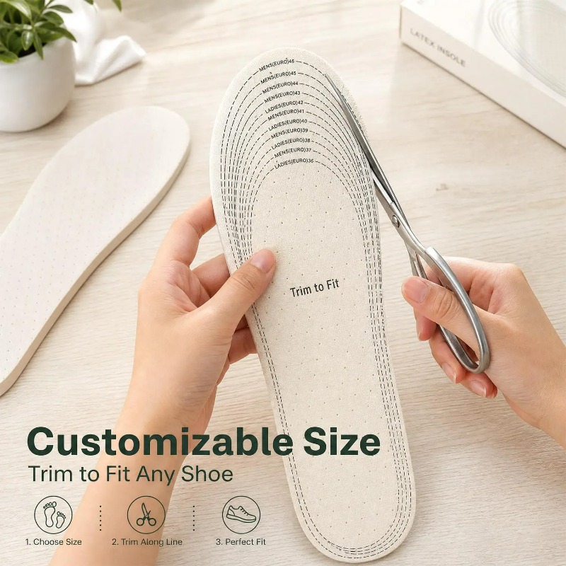 Breathable Cotton Latex Insole - огляд і ціна Men Shoes Outlet