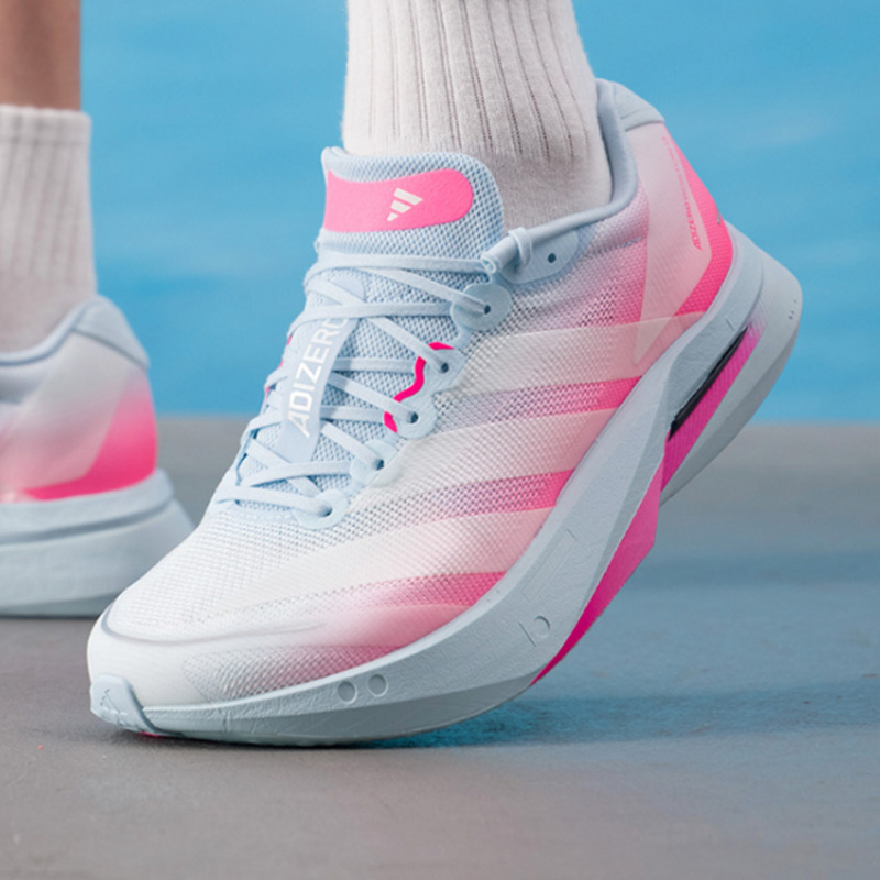 New Adidas Pink White Blue Run - огляд і ціна Men Shoes Running Adidas