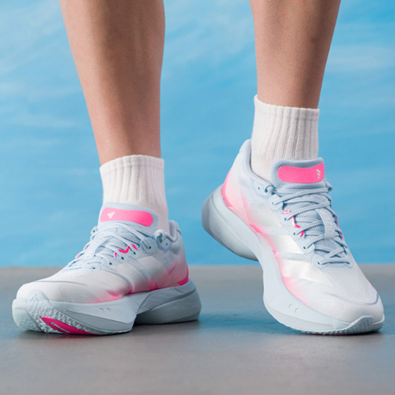 New Adidas Pink White Blue Run - огляд і ціна Men Shoes Running Adidas