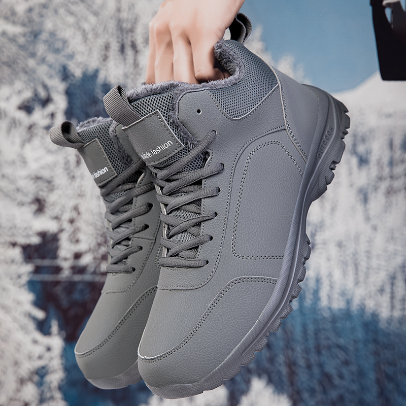 Winter Men's Boots Warm Plush  - огляд і ціна Men Shoes On Sale