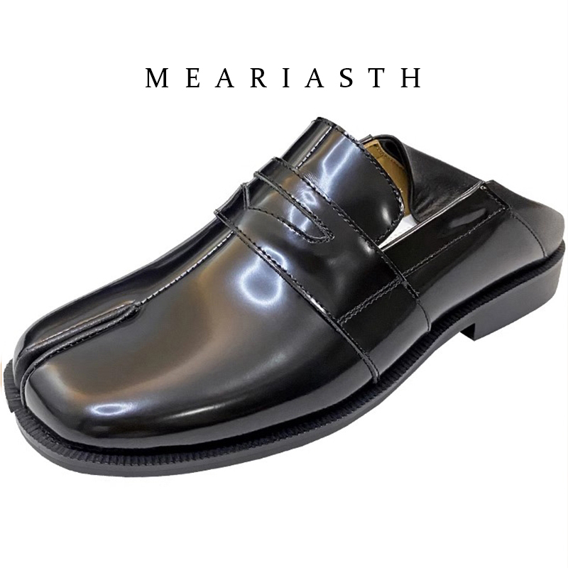 black Tabi Shoes Split Toe Pat - огляд і ціна Men'S Shoes Hush Puppies
