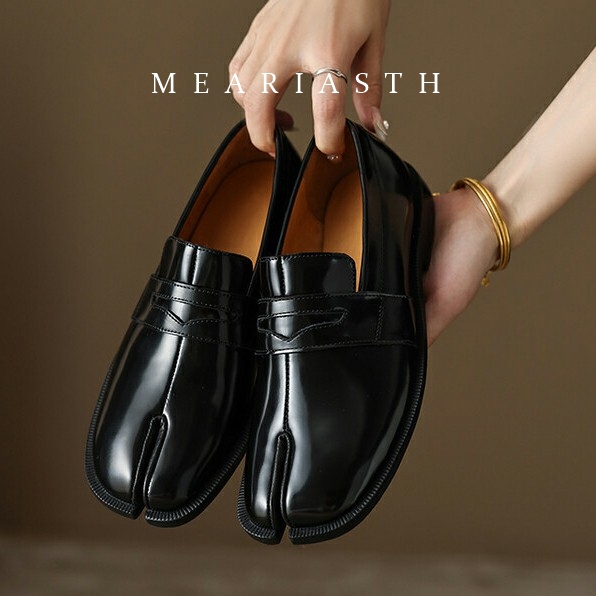 black Tabi Shoes Split Toe Pat - огляд і ціна Men'S Shoes Hush Puppies