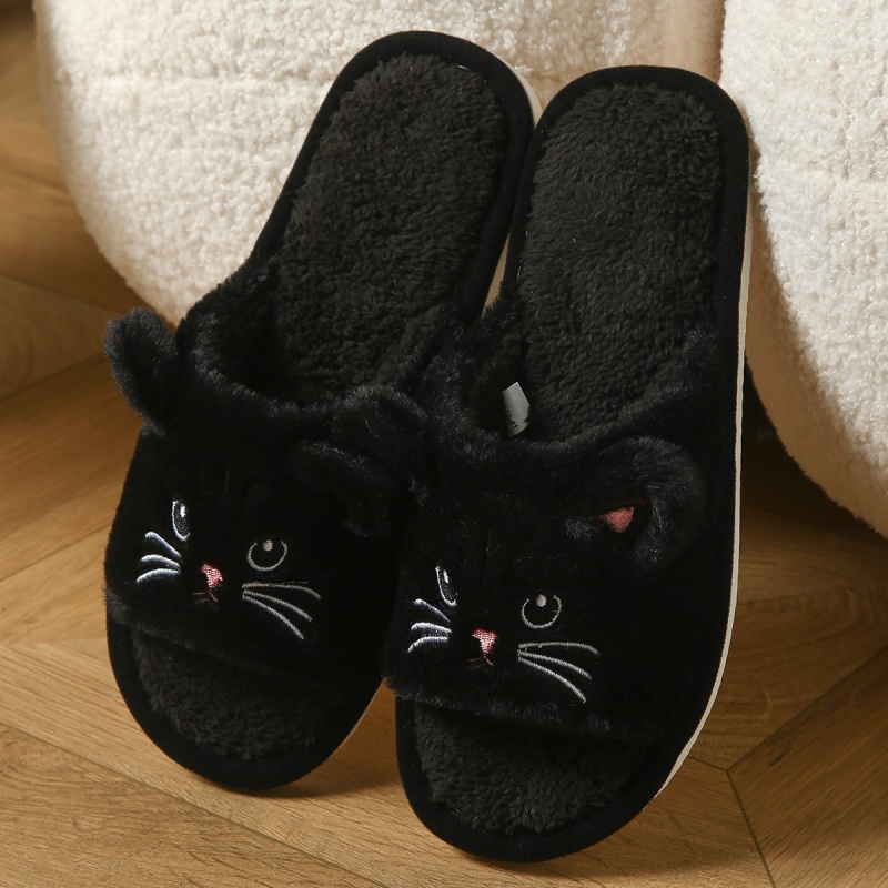 Cute Cat Plush Flip Flops For  - огляд і ціна Men Shoes On Sale