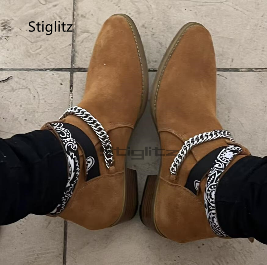 Faux Suede Men's Chelsea Chain - огляд і ціна Men Shoes Size 11