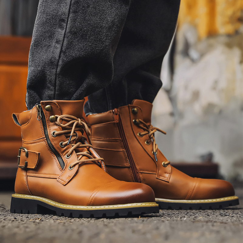 Quality Men Leather Boots Meta - огляд і ціна Men'S Shoes Zipper