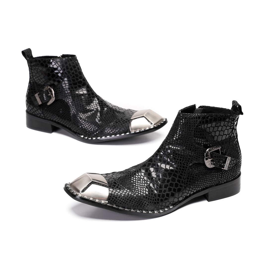British Black Cow Leather Men  - огляд і ціна Men'S Shoes Zipper