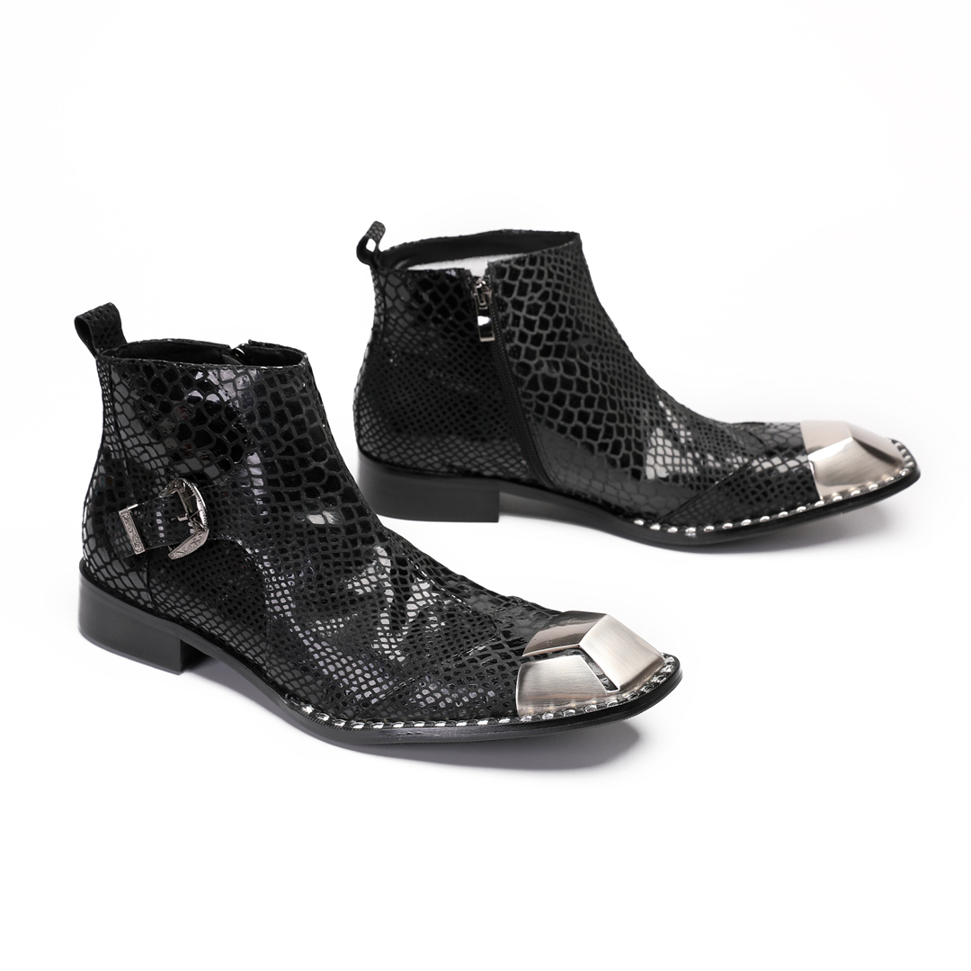 British Black Cow Leather Men  - огляд і ціна Men'S Shoes Zipper