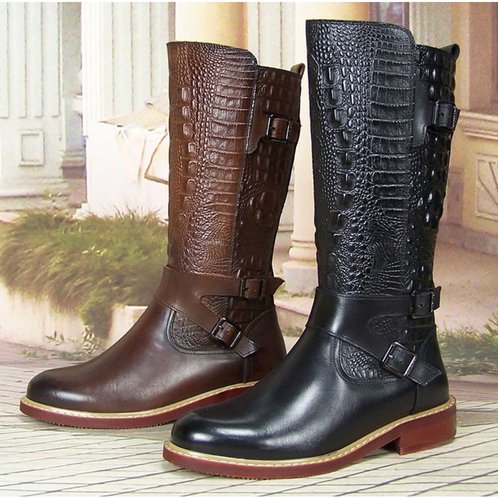 Fashion Men's Embossed Leather - огляд і ціна Men'S Shoes Zipper