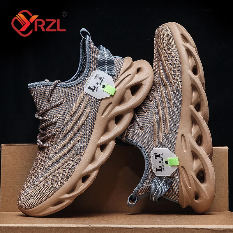 YRZL Men Sports Running Black  - огляд і ціна Men Shoes Size 11