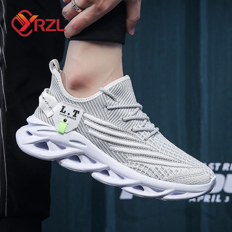YRZL Men Sports Running Black  - огляд і ціна Men Shoes Size 11